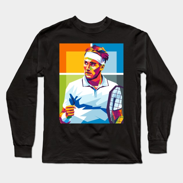 casper ruud Long Sleeve T-Shirt by cool pop art house